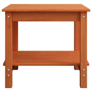 Couchtisch Kiefer Massivholz Wachsbraun 50x50cm