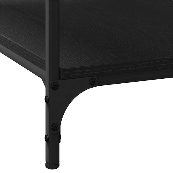 Schwarzer Couchtisch Eichenoptik