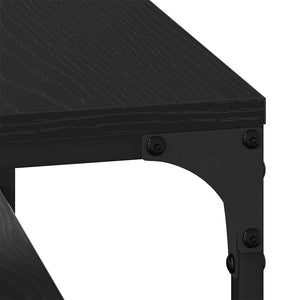 Schwarzer Couchtisch Eichenoptik