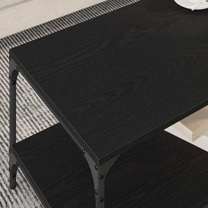 Schwarzer Couchtisch Eichenoptik