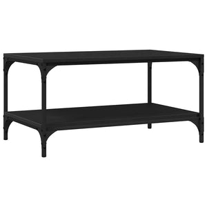 Schwarzer Couchtisch Eichenoptik