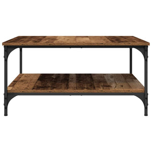 Quadratischer Couchtisch Altholz 80x80 cm