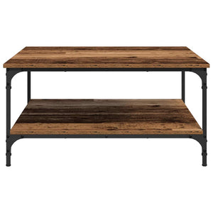 Quadratischer Couchtisch Altholz 80x80 cm