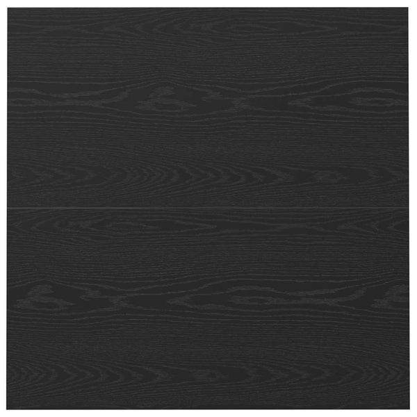 Schwarzer Couchtisch Eichenoptik 100x100 cm