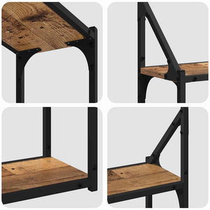 Wandregal Altholz 60 cm mit Ablage