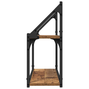 Wandregal Altholz 60 cm mit Ablage