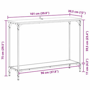 Konsolentisch Altholz 101 cm