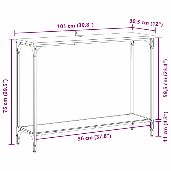 Konsolentisch Altholz 101 cm