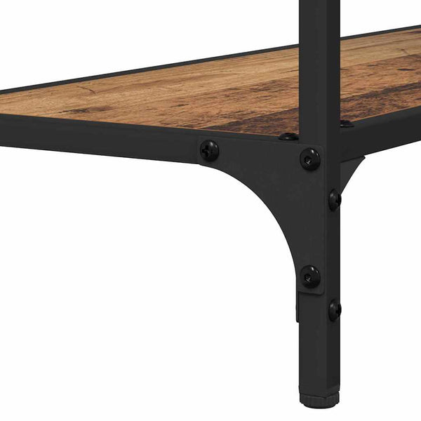 Konsolentisch Altholz mit Regal 75 cm