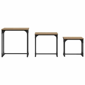 3er-Set Nesting Couchtische Artisan-Eiche