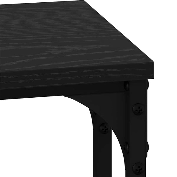 Nesting Couchtisch 3er-Set, Schwarz Eiche