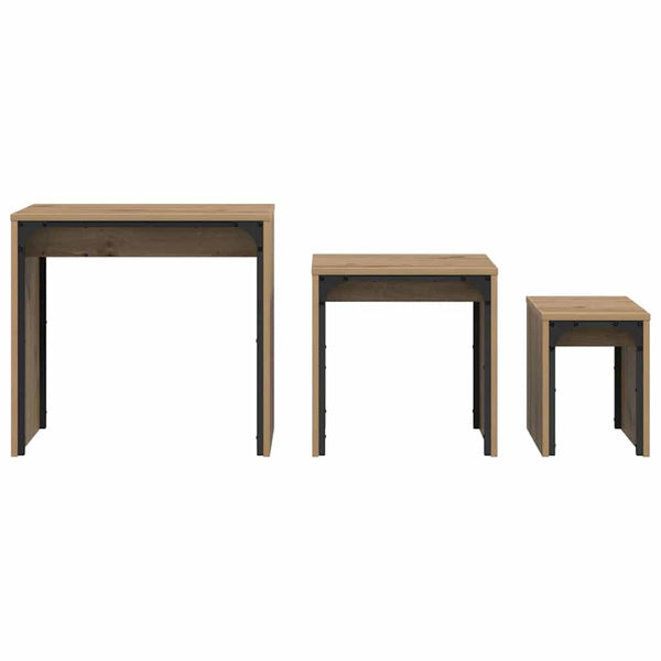 Couchtisch 3er Set Artisan Eiche
