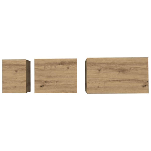 Couchtisch 3er Set Artisan Eiche