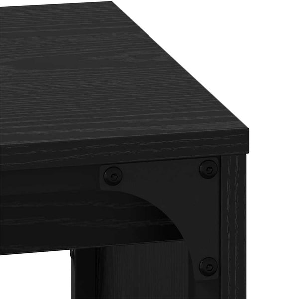 Couchtisch 3er Set Schwarz Eiche
