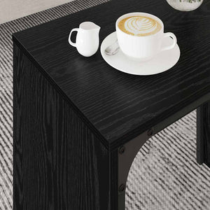 Couchtisch 3er Set Schwarz Eiche