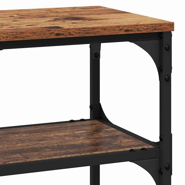 Konsolentisch Altholz mit Regal 100cm