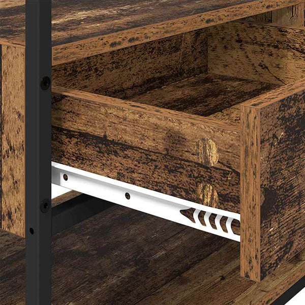 Kleiderschrank Altholz, 89 cm breit