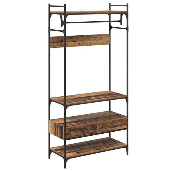 Kleiderschrank Altholz, 89 cm breit