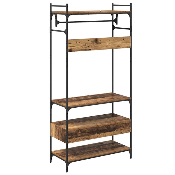 Kleiderschrank Altholz, 89 cm breit