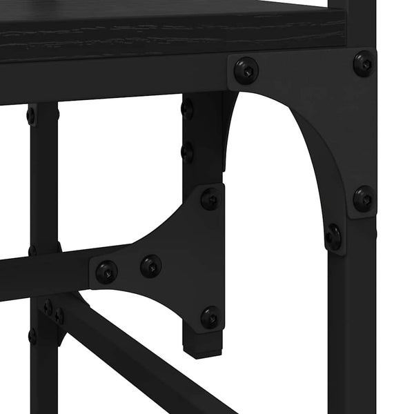 Kleiderschrank Schwarz Eichen-Optik
