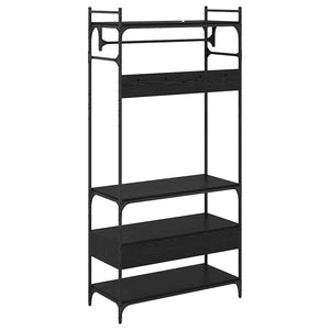 Kleiderschrank Schwarz Eichen-Optik