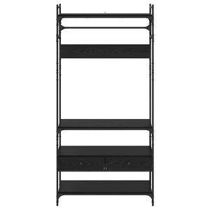 Kleiderschrank Schwarz Eichen-Optik