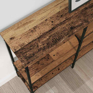 Konsolentisch Altholz mit Regal