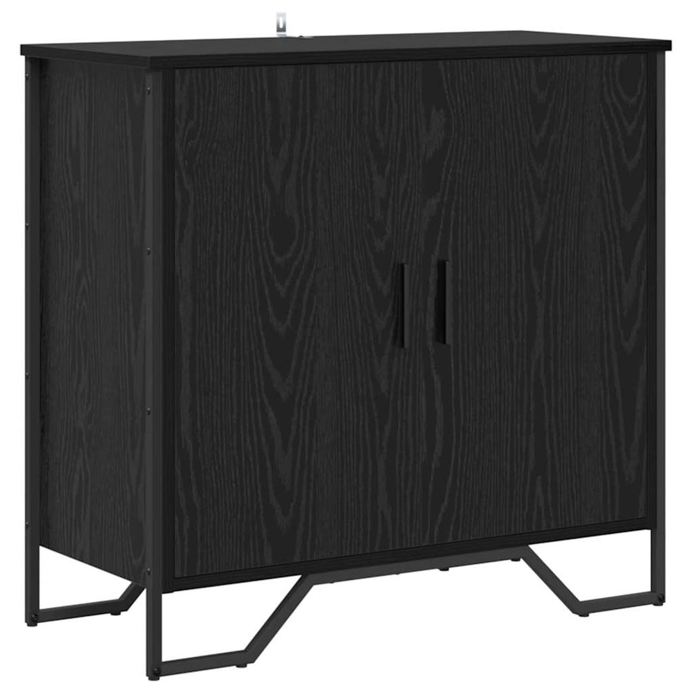 vidaXL Sideboard Black Oak Look 78 x 35 x 74.5 cm
