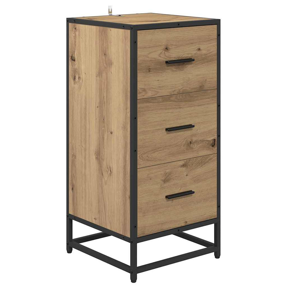 vidaXL Sideboard Artisan Oak 35.5 x 35 x 76 cm