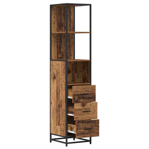 Badezimmermöbel-Set Altholz 35x37,5x166cm