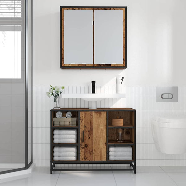 Wandregal Altholz 65x20x60 cm