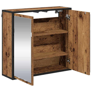 Wandregal Altholz 65x20x60 cm