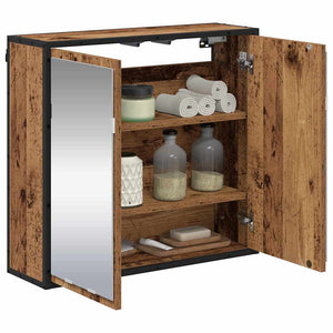 Wandregal Altholz 65x20x60 cm
