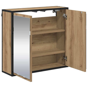 Wandregal Artisan-Eiche 65x20x60 cm