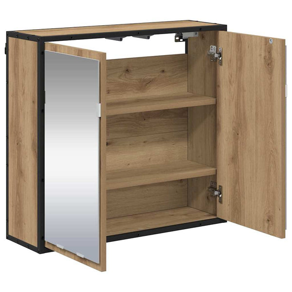 Wandregal Artisan-Eiche 65x20x60 cm