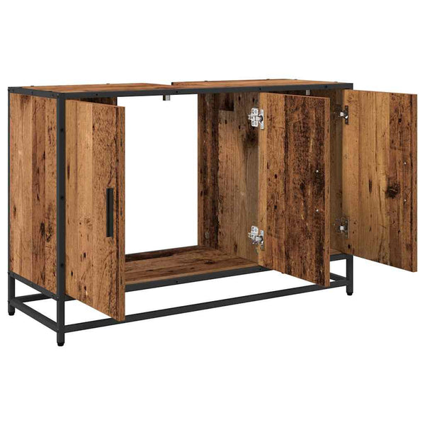 Badezimmerschrank Altholz 90x60 cm