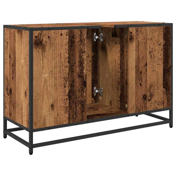 Badezimmerschrank Altholz 90x60 cm