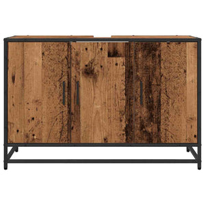 Badezimmerschrank Altholz 90x60 cm