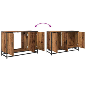 Badezimmerschrank Altholz 90x60 cm