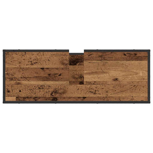 Badezimmerschrank Altholz 90x60 cm