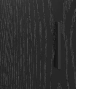 Badezimmerschrank Schwarz Eiche 90x33x60 cm