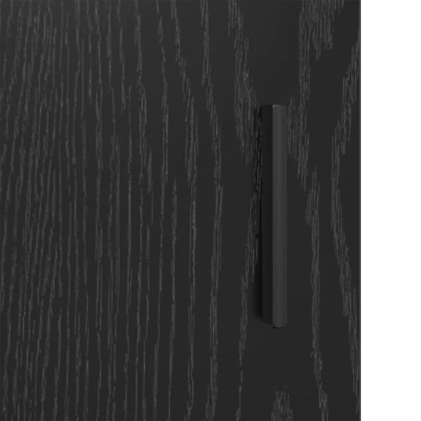 Badezimmerschrank Schwarz Eiche 90x33x60 cm