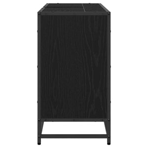 Badezimmerschrank Schwarz Eiche 90x33x60 cm