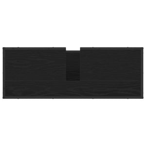 Badezimmerschrank Schwarz Eiche 90x33x60 cm