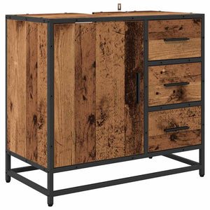 Badezimmerschrank Altholz 65x33x60cm