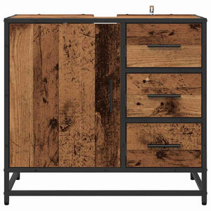 Badezimmerschrank Altholz 65x33x60cm
