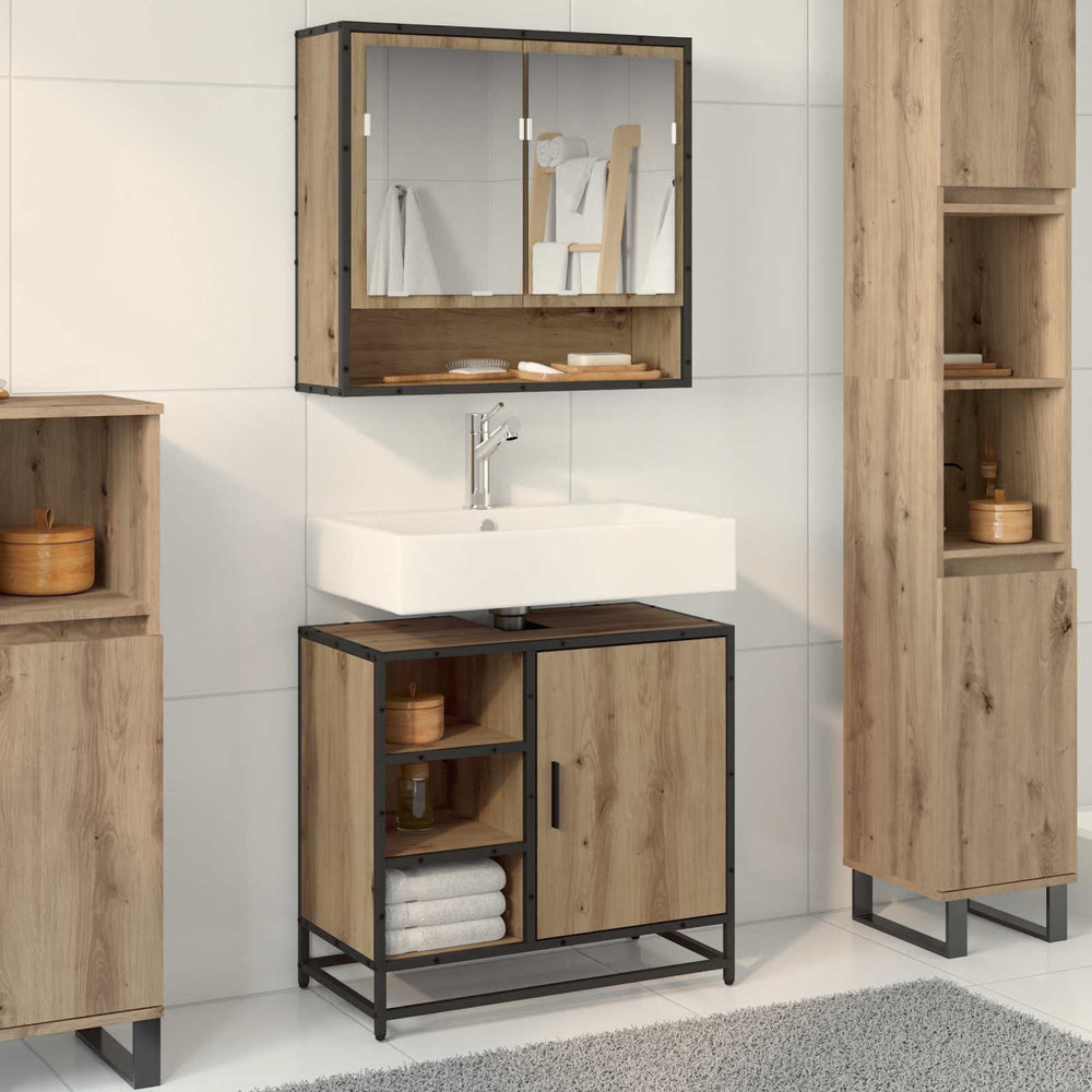 Badezimmerschrank Artisan Eiche 65x60 cm