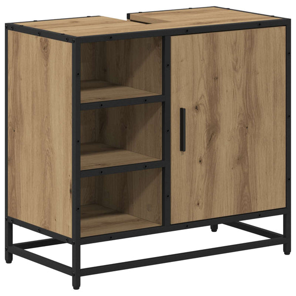 vidaXL Meuble de salle de bain chêne artisan 65x33x60 cm bois d'ingénierie