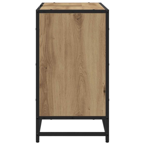 vidaXL Meuble de salle de bain chêne artisan 65x33x60 cm bois d'ingénierie