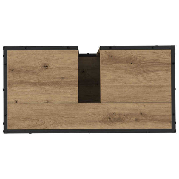 vidaXL Meuble de salle de bain chêne artisan 65x33x60 cm bois d'ingénierie